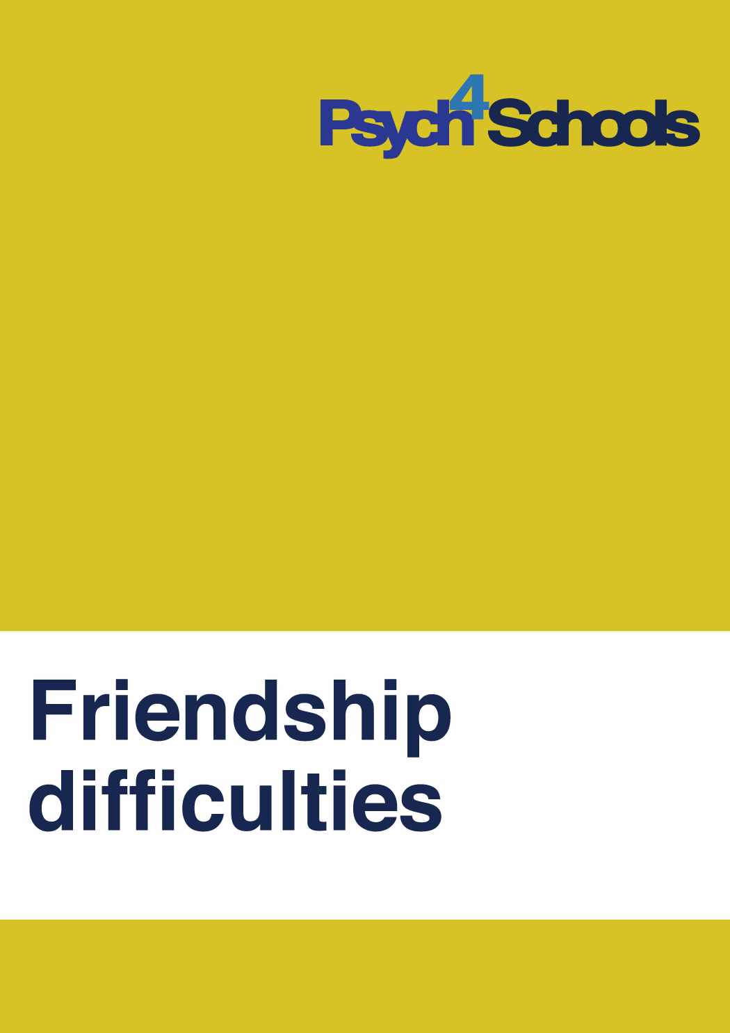 Friendship difficulties